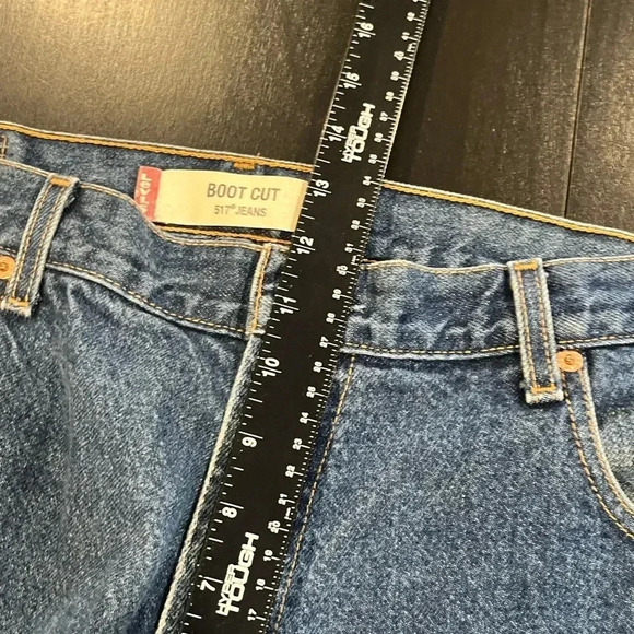 VTG Levi’s Y2K 517 36x30 Bootcut Mens Jeans Medium Wash Vintage Denim - Picture 7 of 10